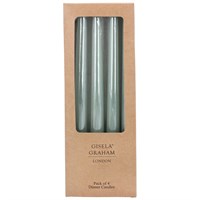 Pack of 4 Ice Green Taper candles