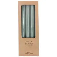 Pack of 4 Ice Green Taper candles Josefina Online