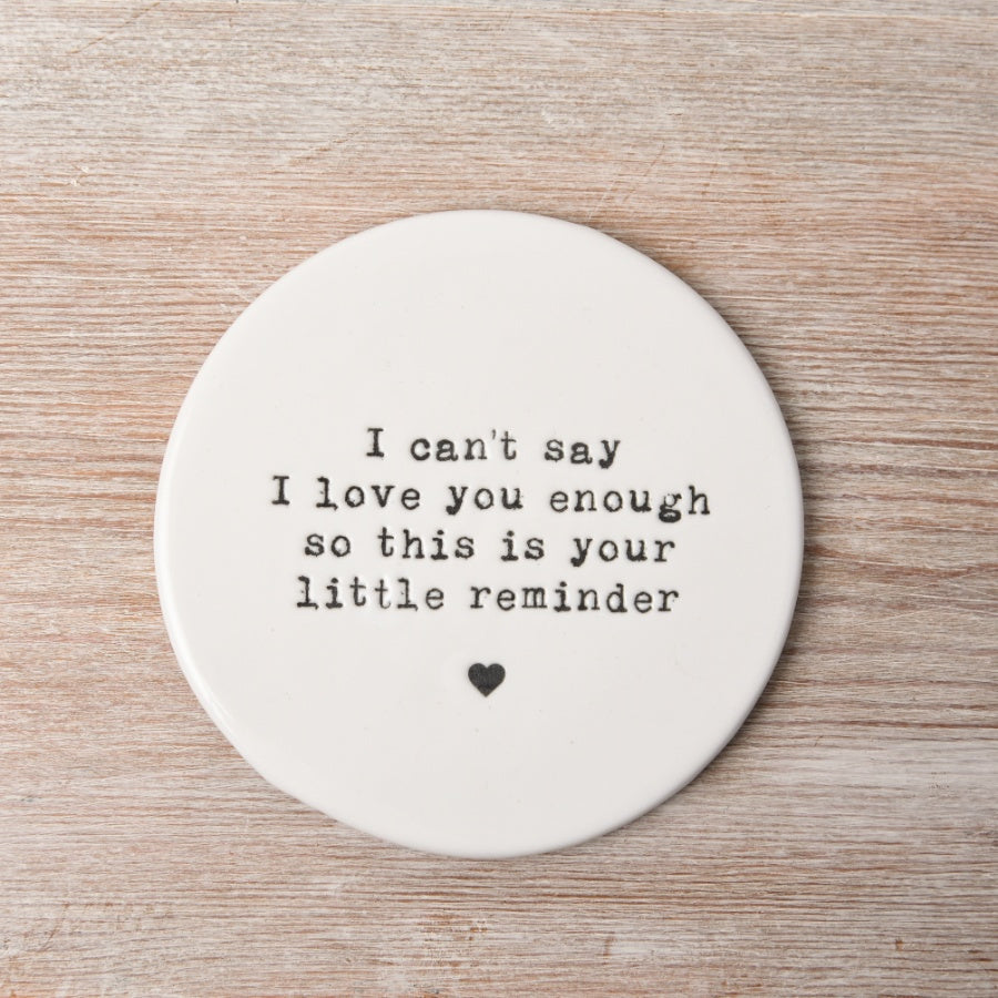 Love little reminder ceramic Coaster Josefina Online