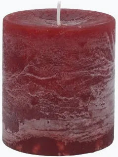 Burgandy Pillar Candle - Small