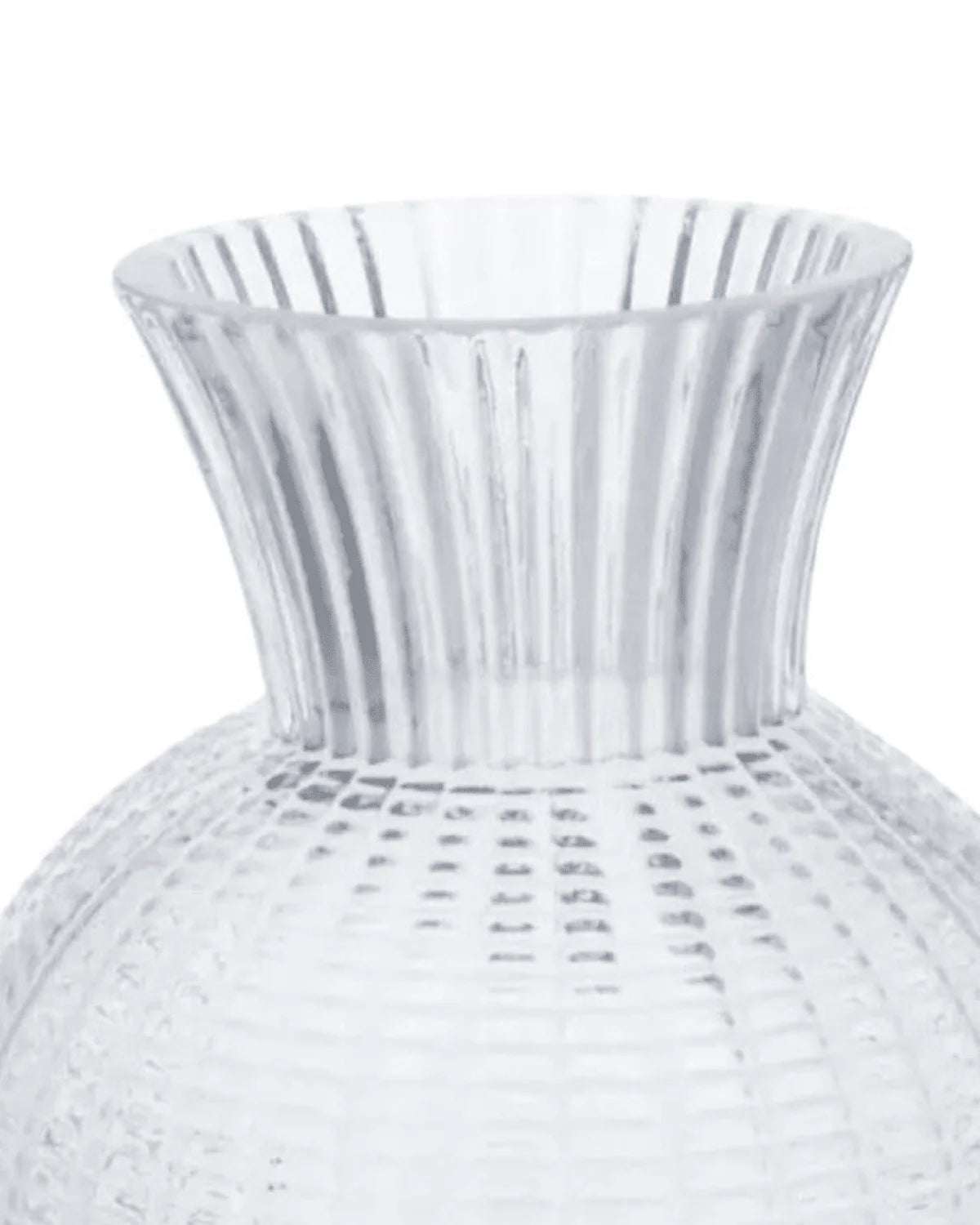 Clear Glass Woven Ball Vase - Large Josefina Online