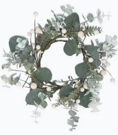 Eucalyptus White BerryCandle Ring large