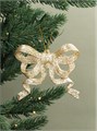 Gold Glitter Acrylic Bow Decoration