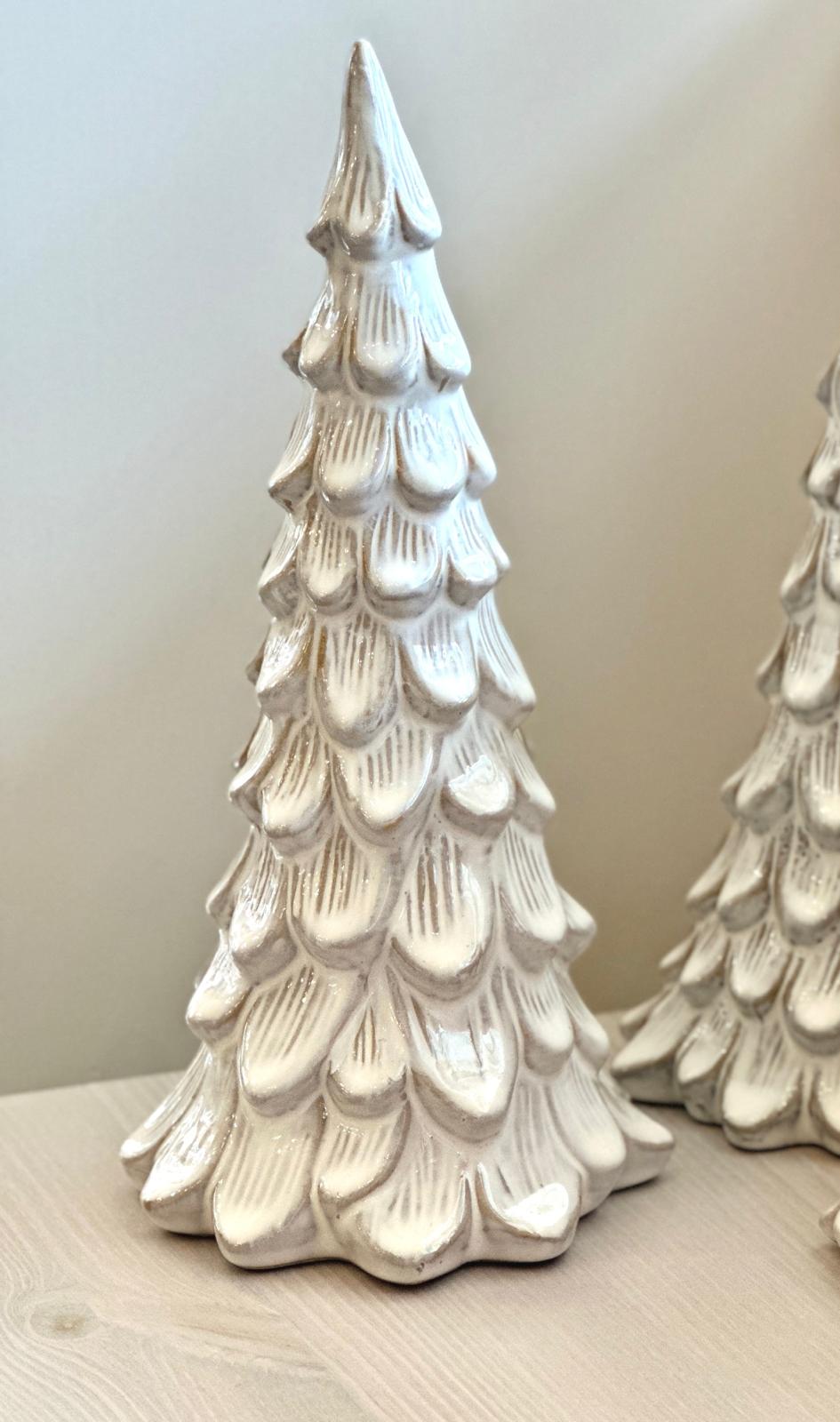 Textured Ceramic Tree Ornament - Large