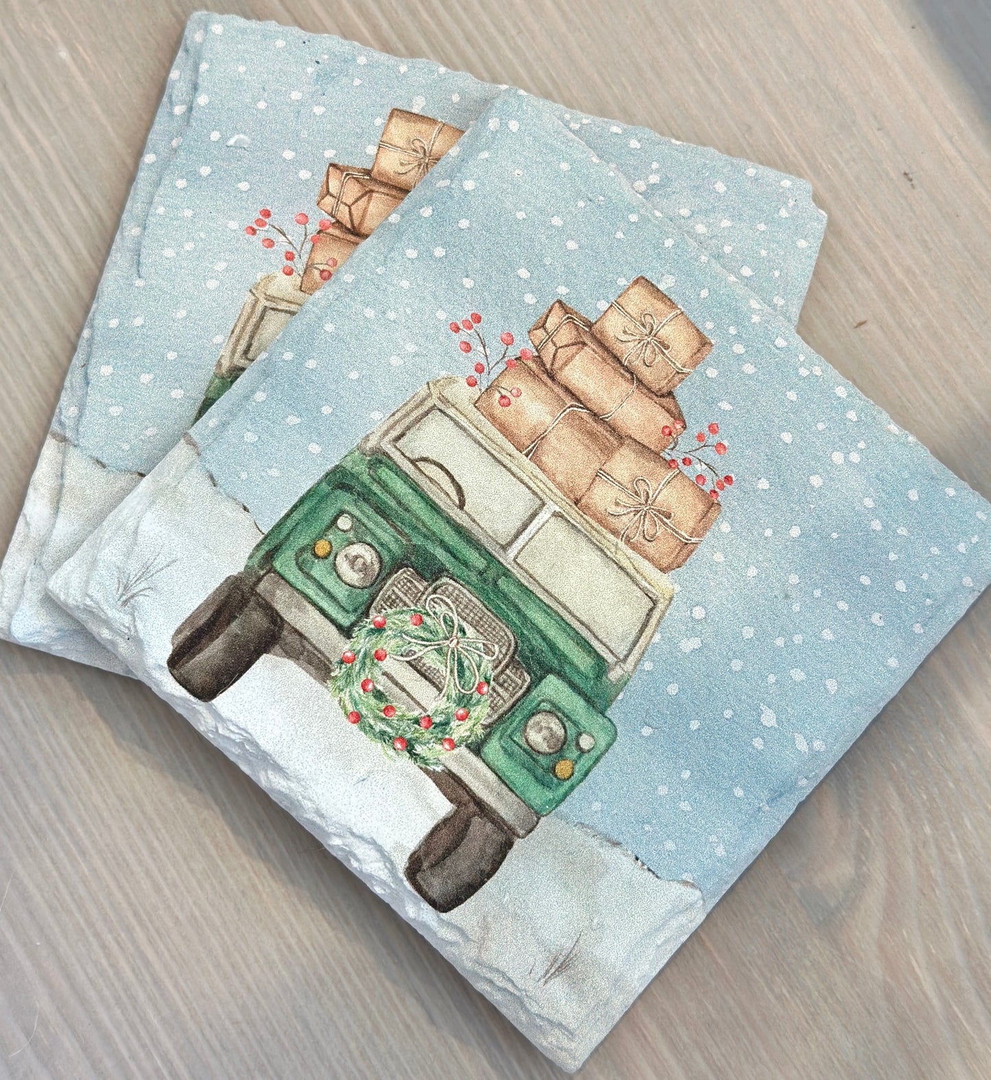 On The Farm Slate Coasters