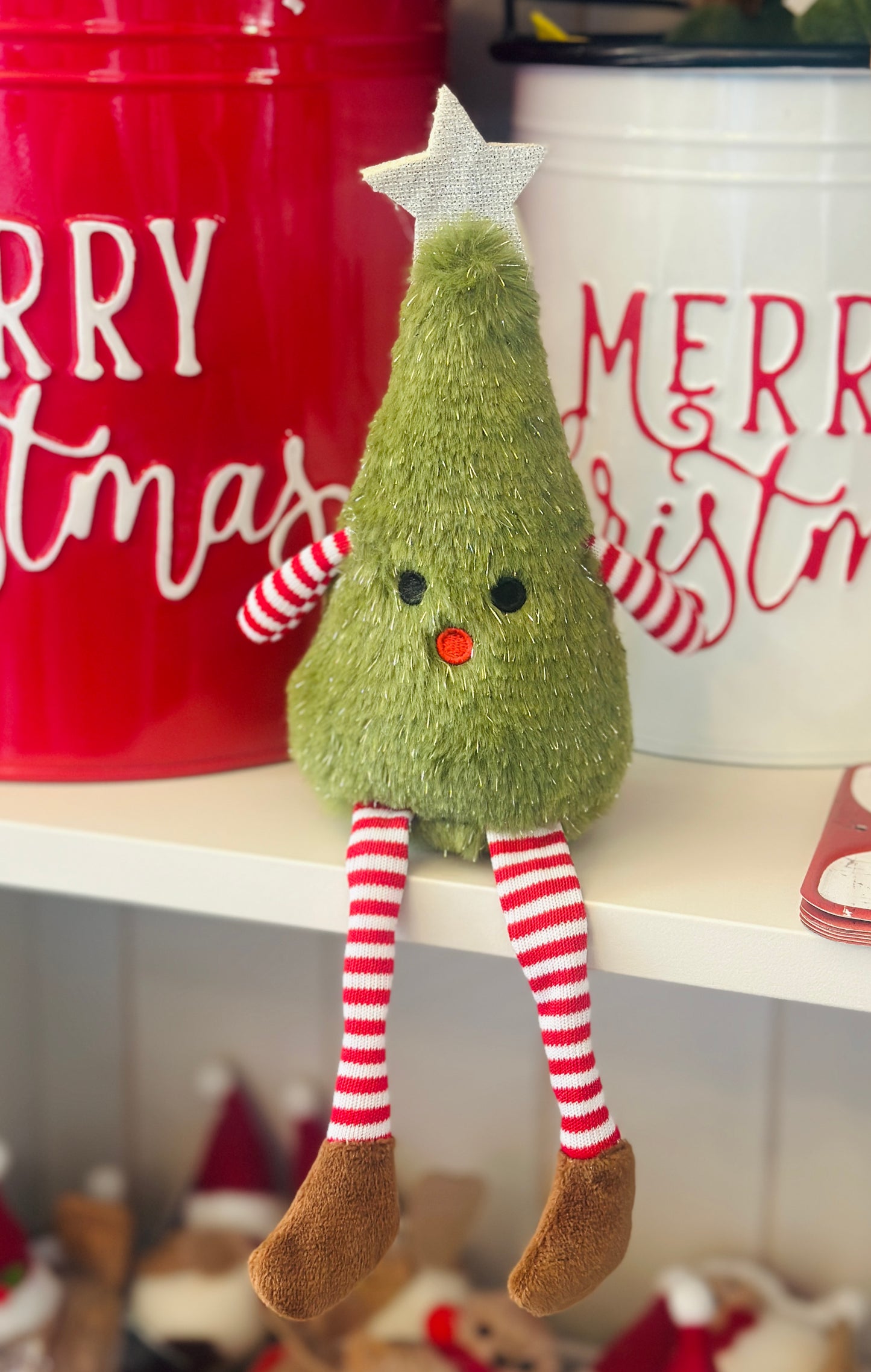 Fabric Christmas Tree Man Shelf Sitter christmas