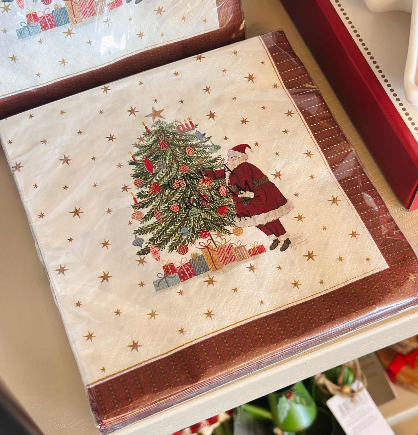 Nostalgia Paper Santa/Tree Napkins (Pack of 20) christmas