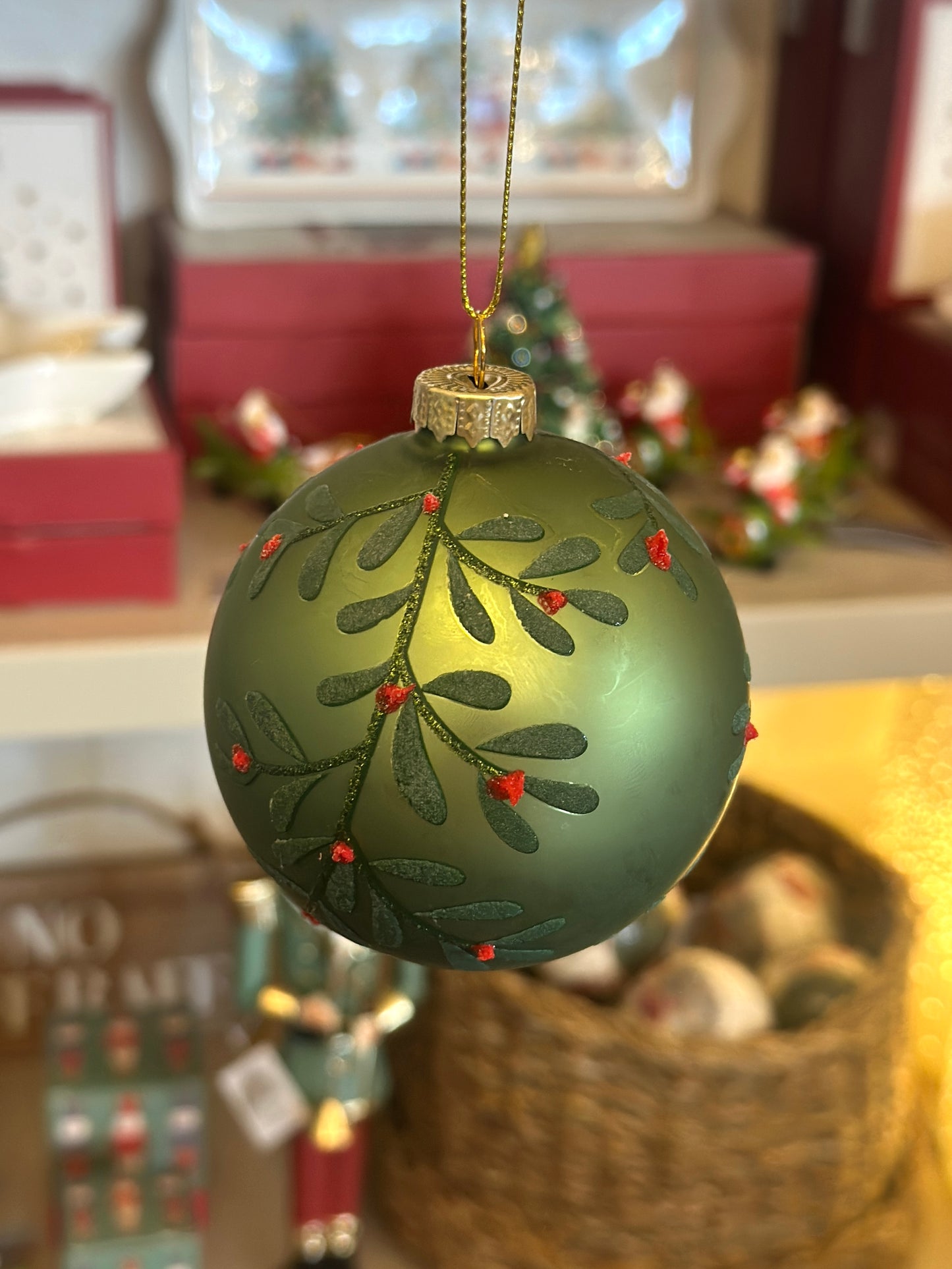 Matt Green Decorative Glass christmas