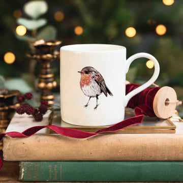 Fine Bone China Mug - Robin
