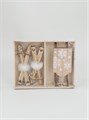 Wood Sleigh/Skis Decoration (Box of 3)