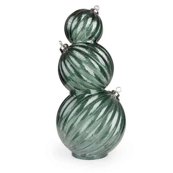Green LED 3 Stacking Baubles