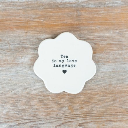 'Tea Is My Love Language' Coaster (10cm)