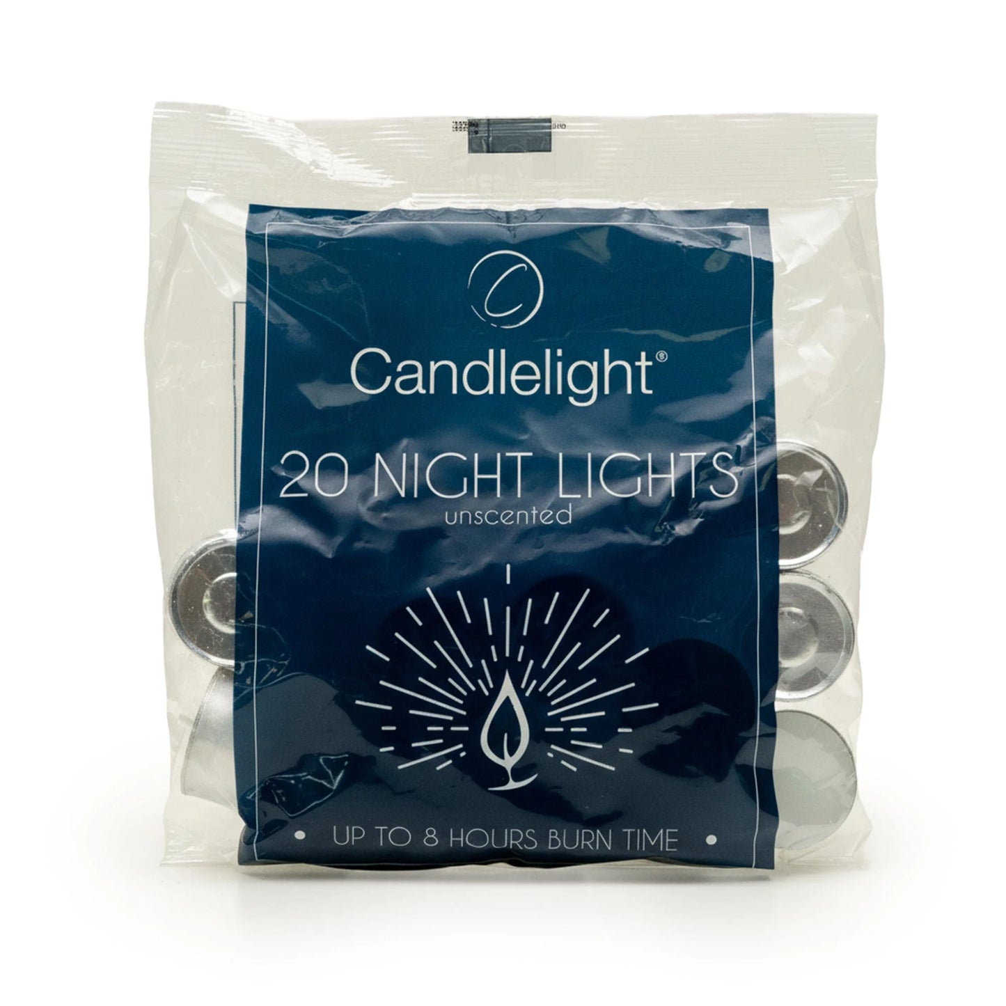 Unsented Night Light Candles - Pack 20