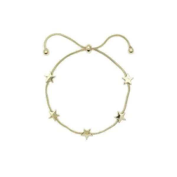5 stars slider bracelet - Gold colour