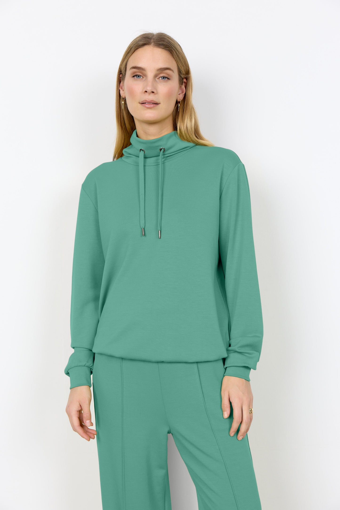 Soya Concept - Hoodless Hoodie - Frosty spruce Josefina Online