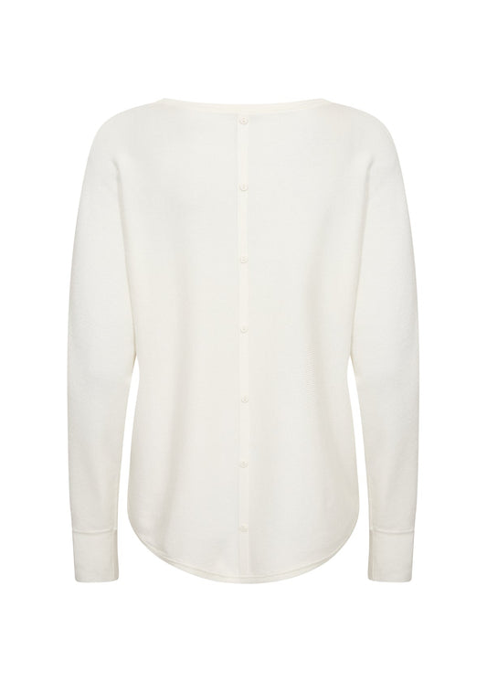 Soya Concept Cream Long Sleeve Round Neck Jumper Josefina Online