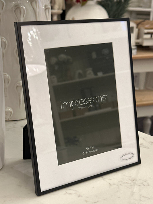 Black with White Mount Photo Frame 5x7 Josefina Online