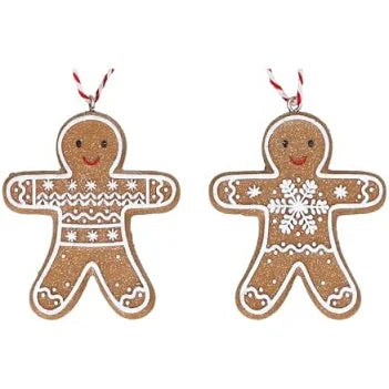 Resin Gingerbread Man - White Iced (6cm)