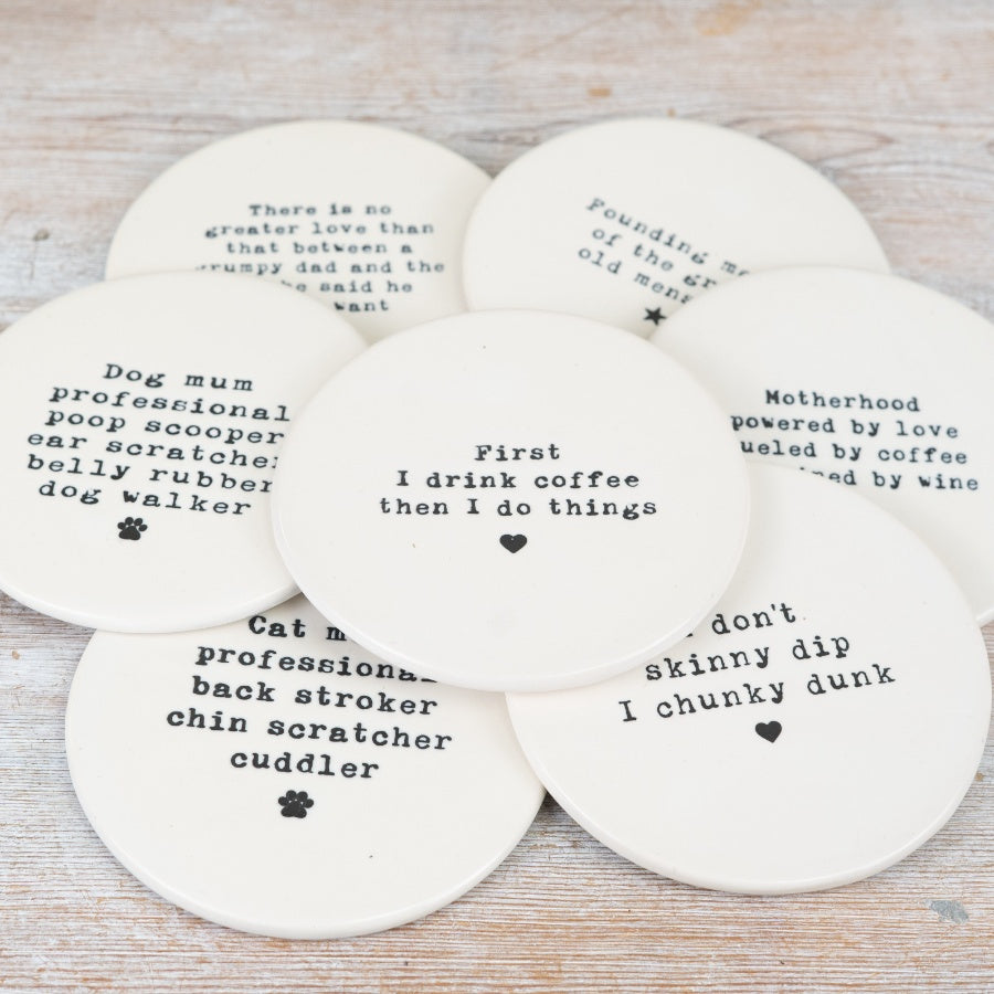 Coffee first - Ceramic Coaster Josefina Online