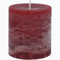 Burgandy Pillar Candle - large
