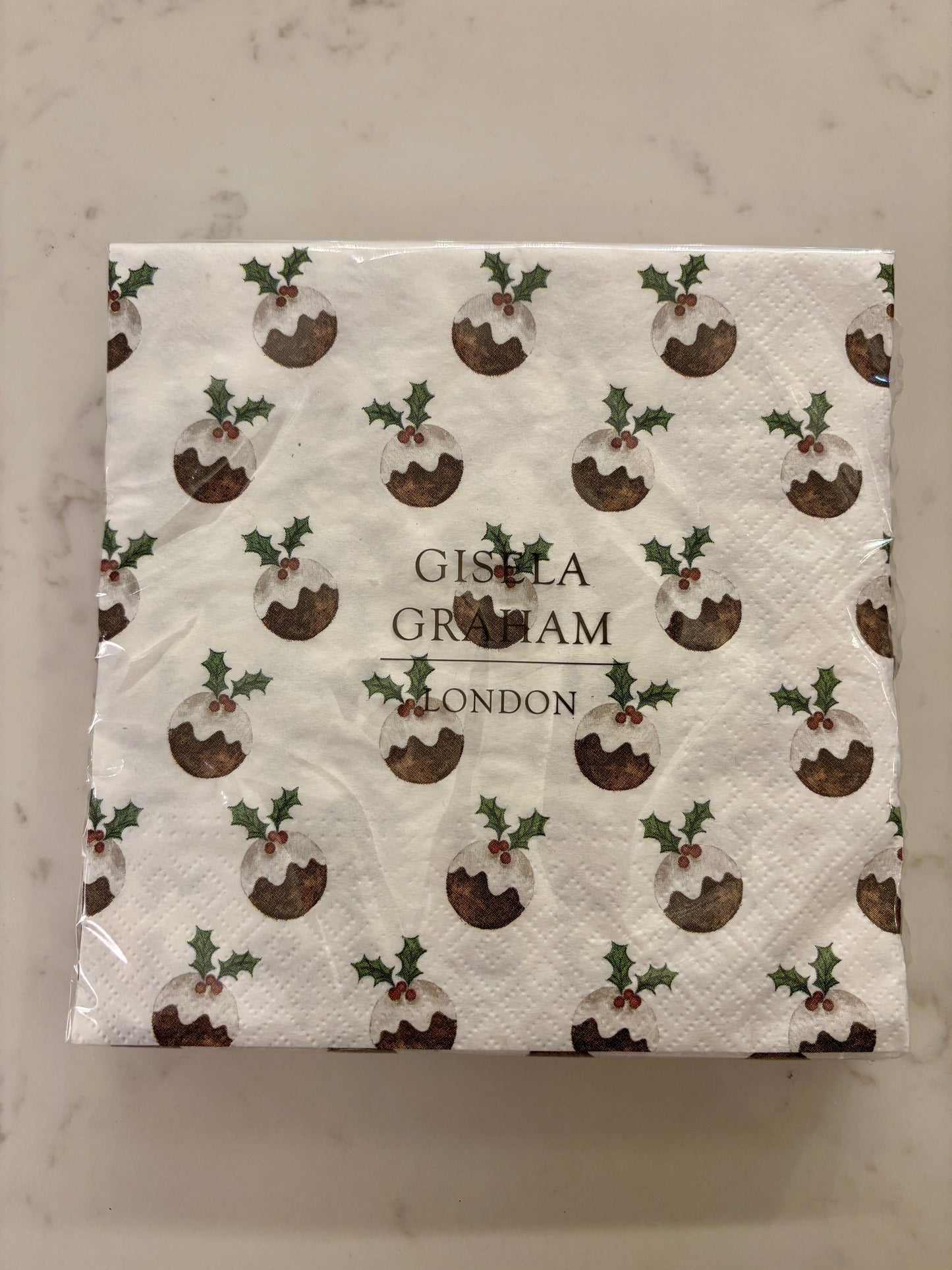 Christmas Pudding Napkins (Pack of 20) christmas
