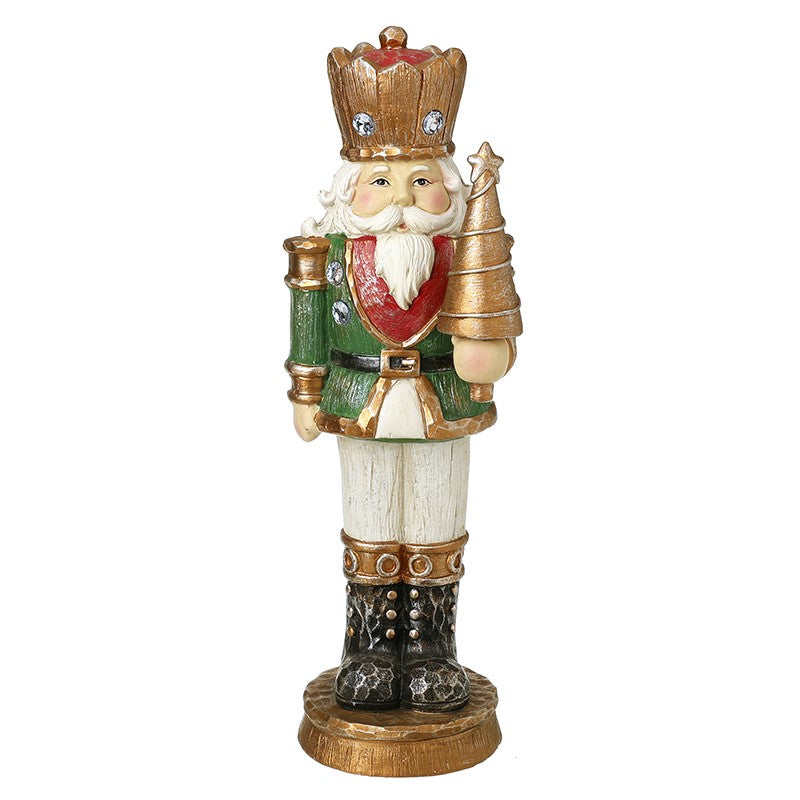 Standing soldier in green and red Christmas