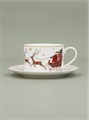 Bone China Cup & Saucer - Nostalgia Sleigh