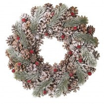 Dense Fir Tree & Pine Cone Wreath