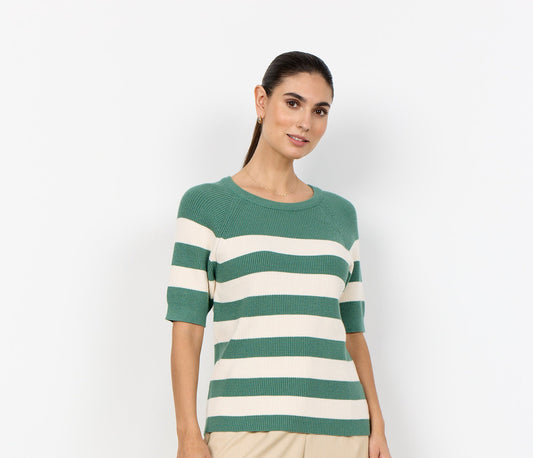 Soya Concept - Frosty Spruce Stripe Knit Josefina Online