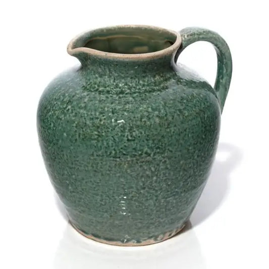 Stoneware Reactive Glaze Antique Green Decorative Urn Vase