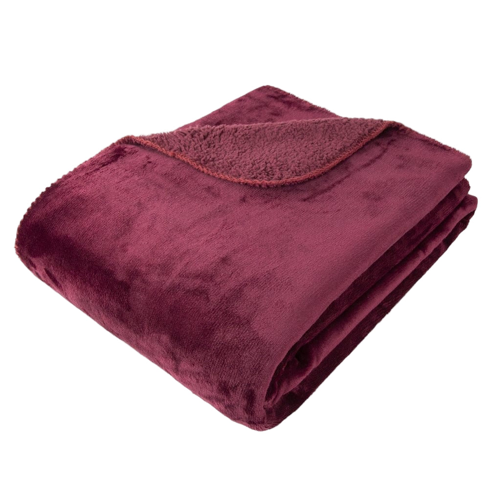 Super Cosy Throw - Burgandy