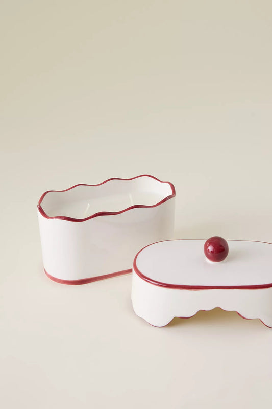 Ceramic Pot Soy Candle - French Linen & Orris Josefina Online