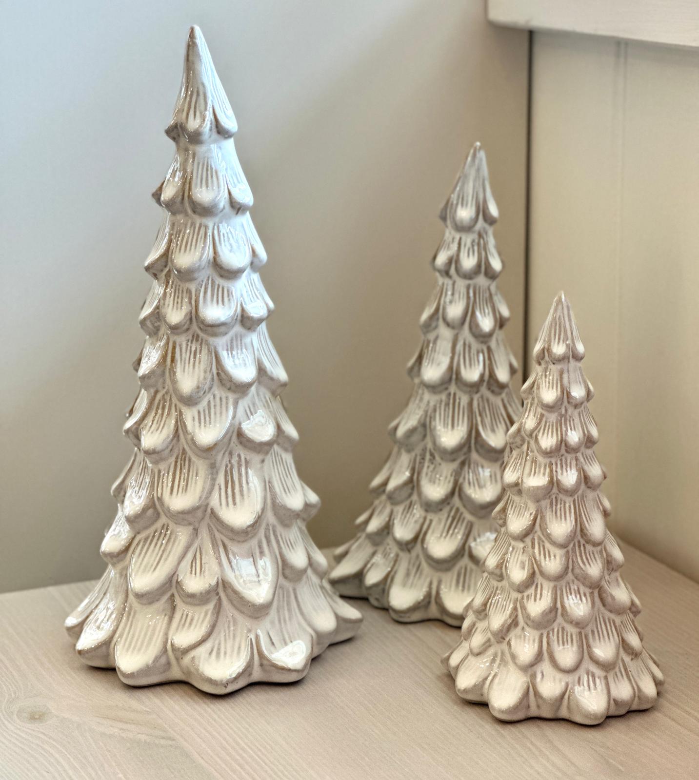 Textured Ceramic Tree Ornament - Large