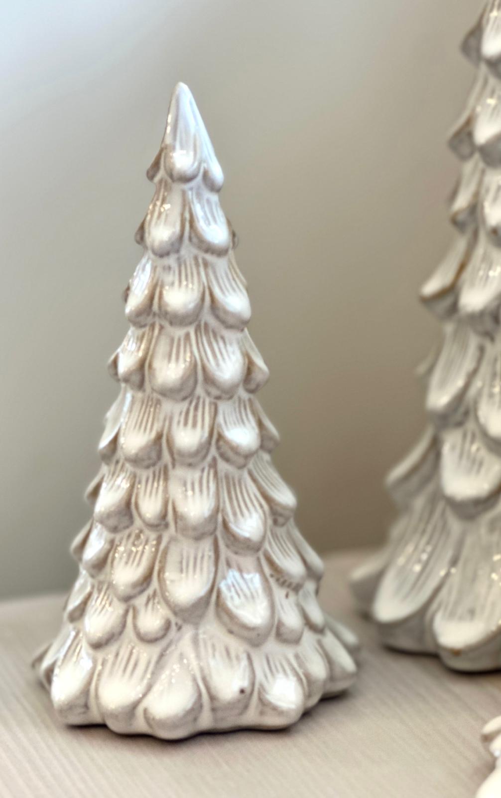 Textured Ceramic Tree Ornament - Small