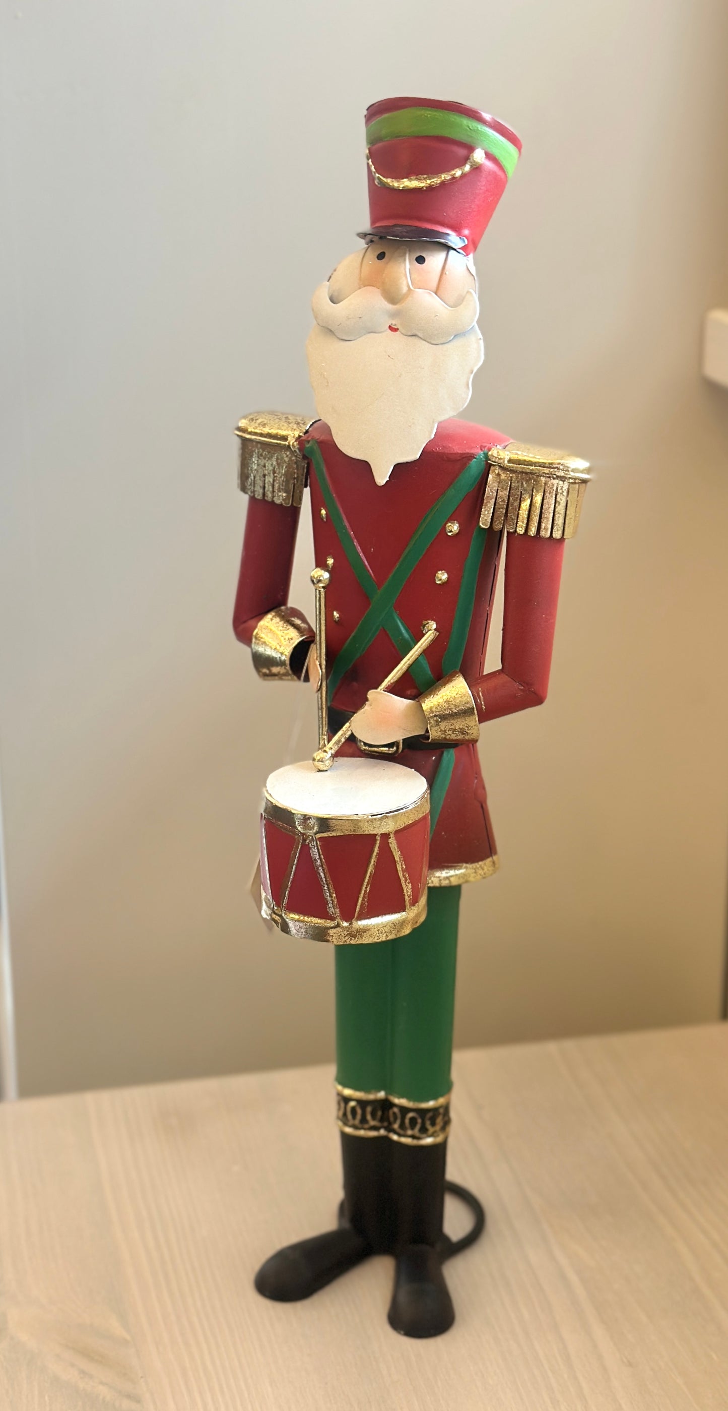 Green & Red Drummer Soldier