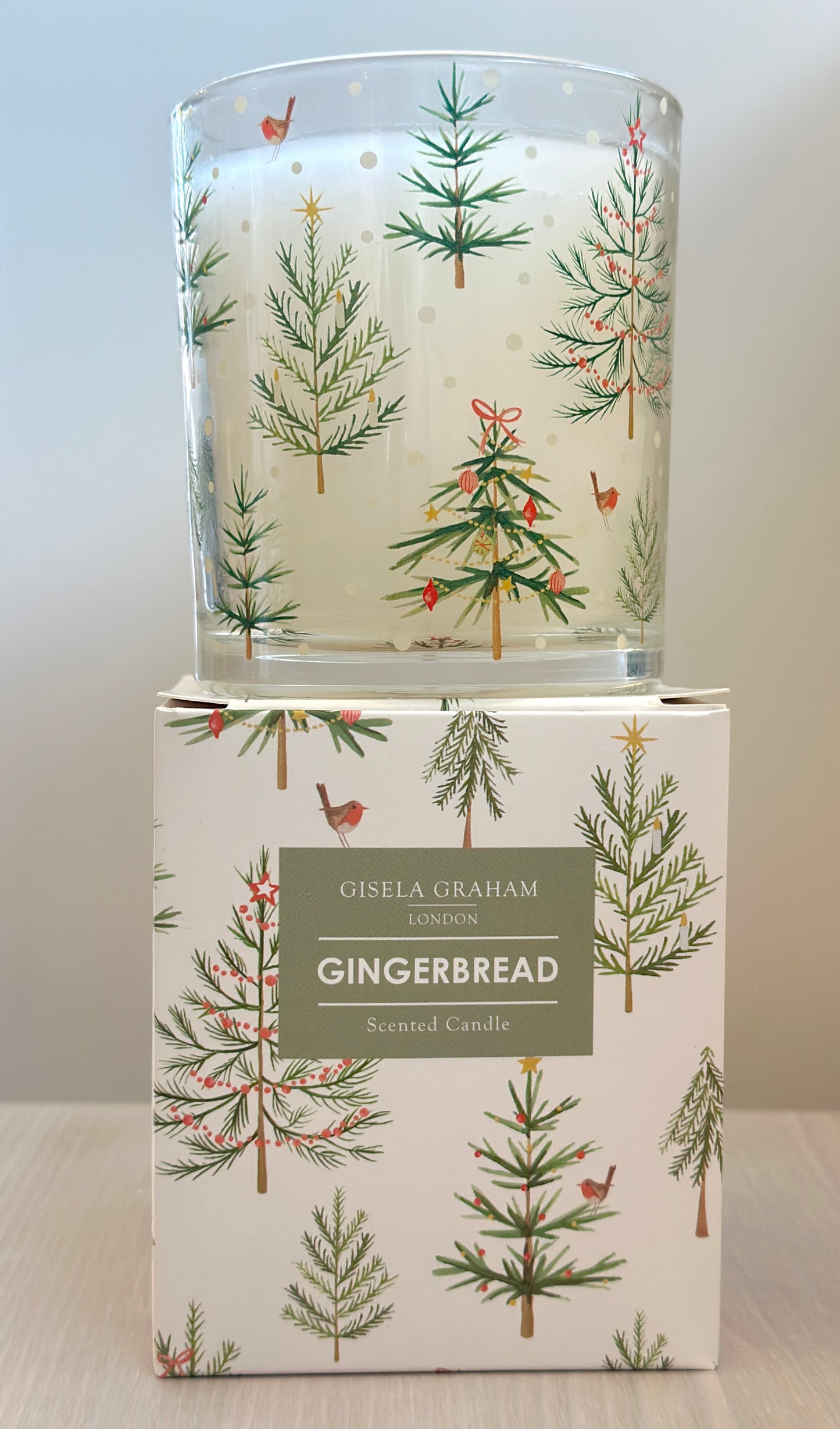 Christmas Trees Boxed scented candle large