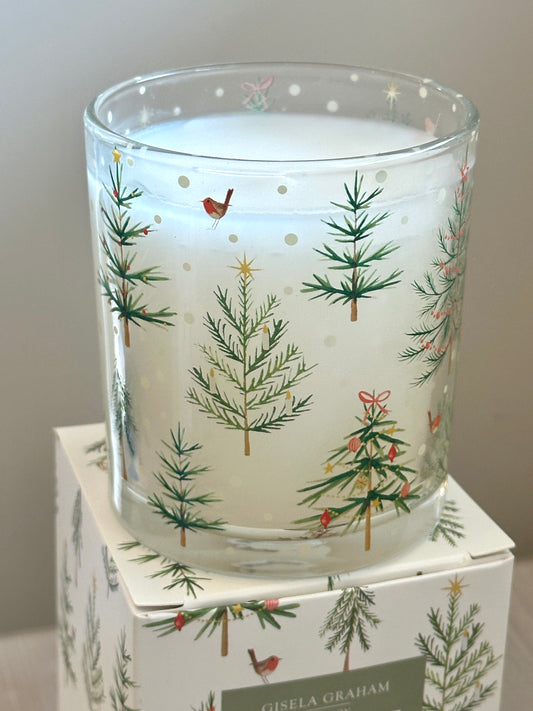 Christmas Tree Glass Scented Candle - Small