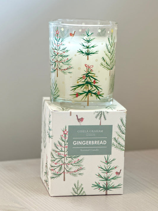 Christmas Tree Glass Candle Votive - Large