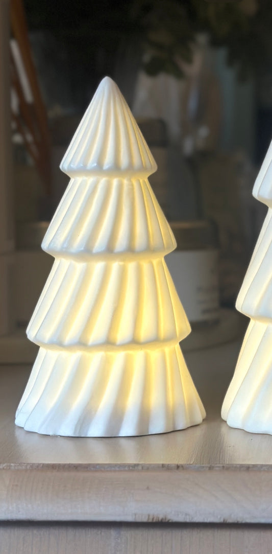 LED White Ceramic Tree - Large