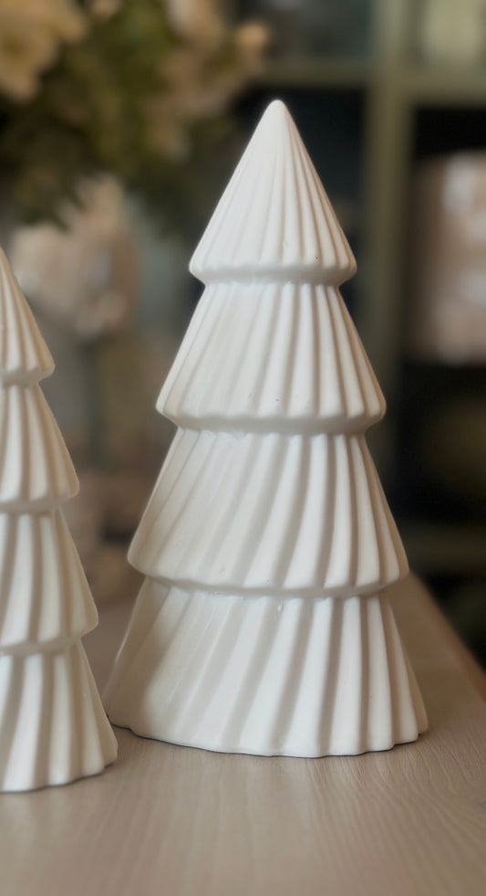 LED White Ceramic Tree - Small