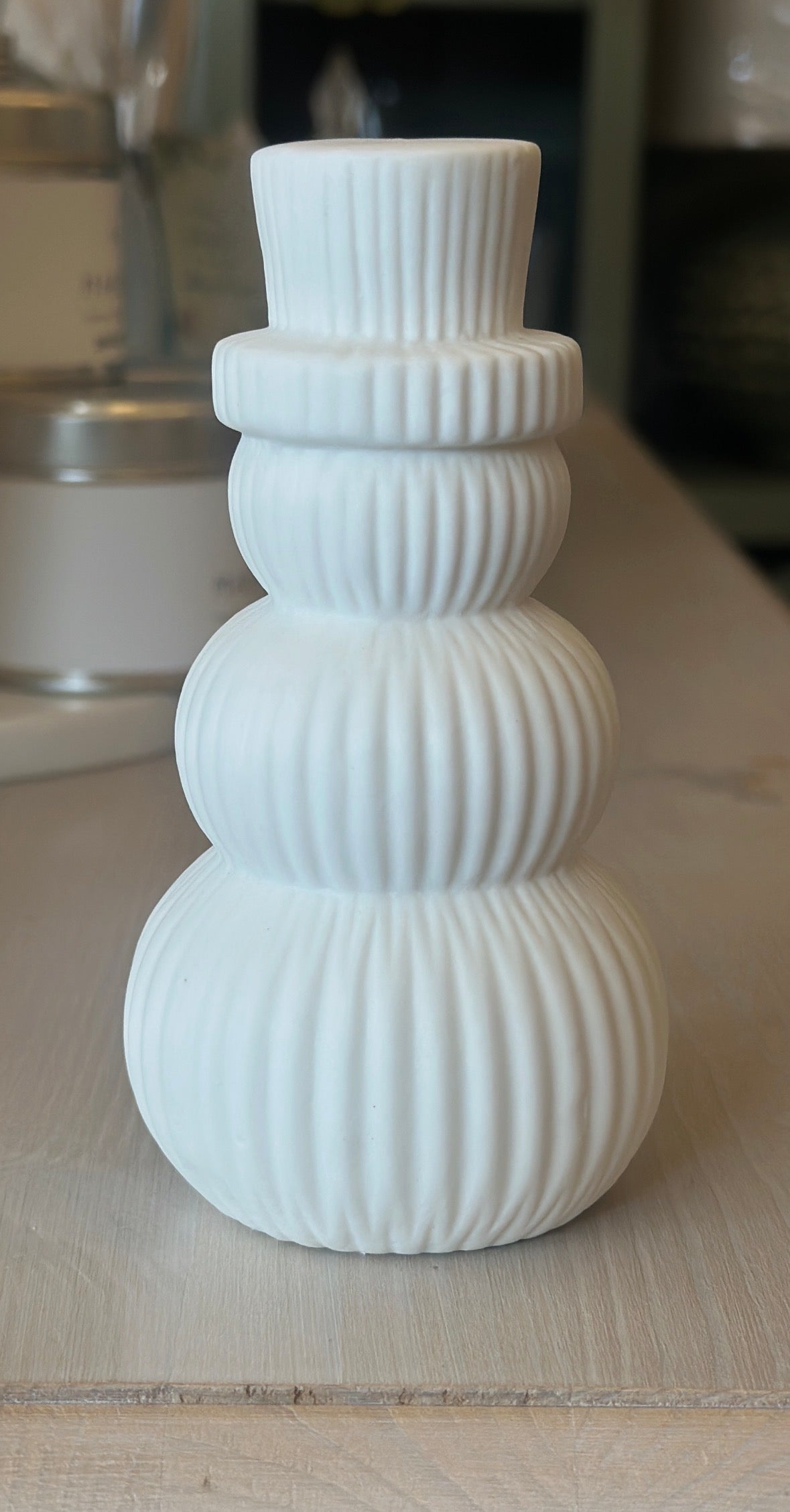 LED Ceramic Snowman - Small