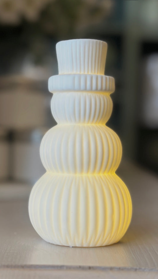 LED Ceramic Snowman - Large