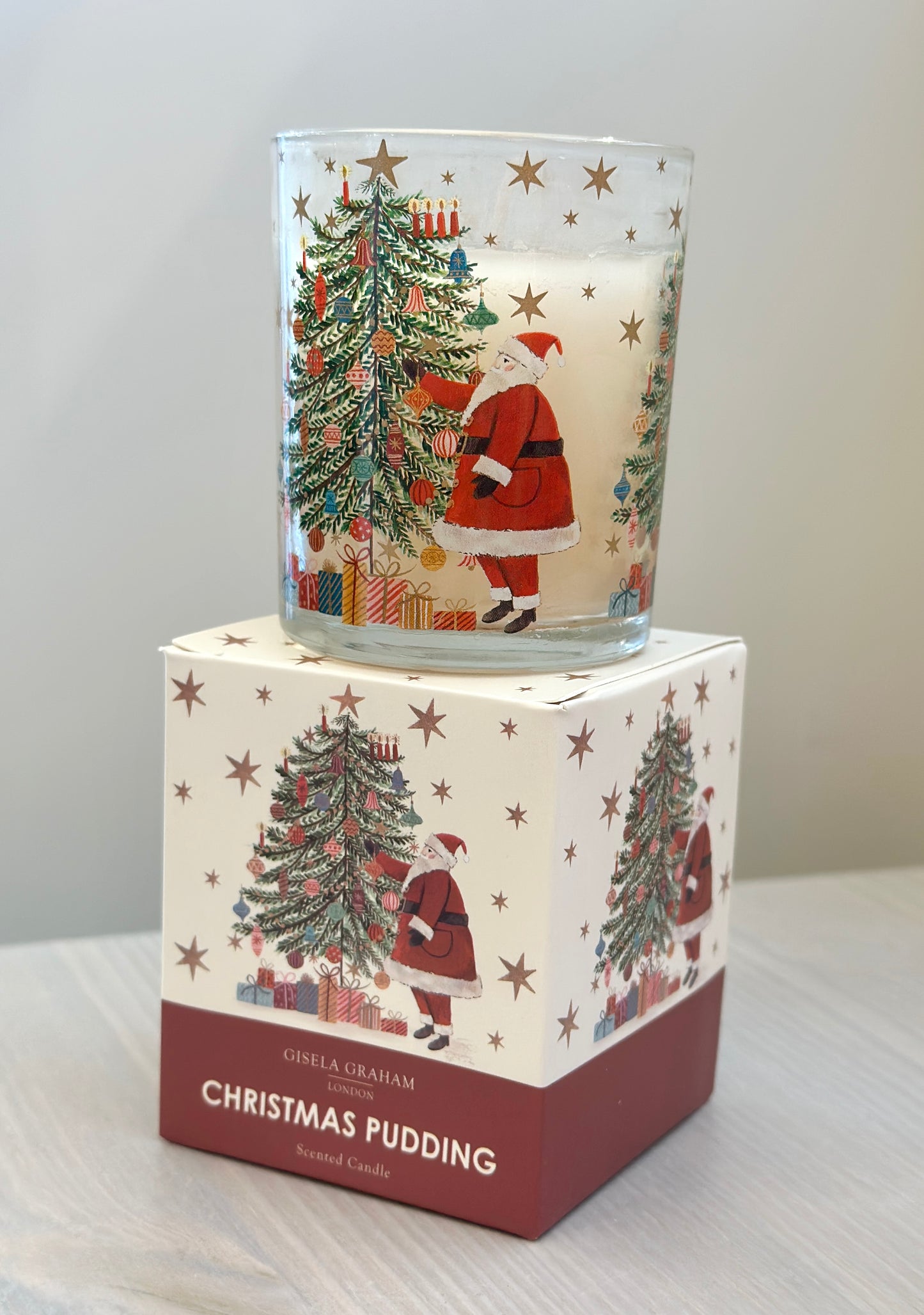 Nostalgia Santa / Tree Scented Boxed Candle christmas