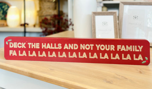 Deck The Halls Family Plaque