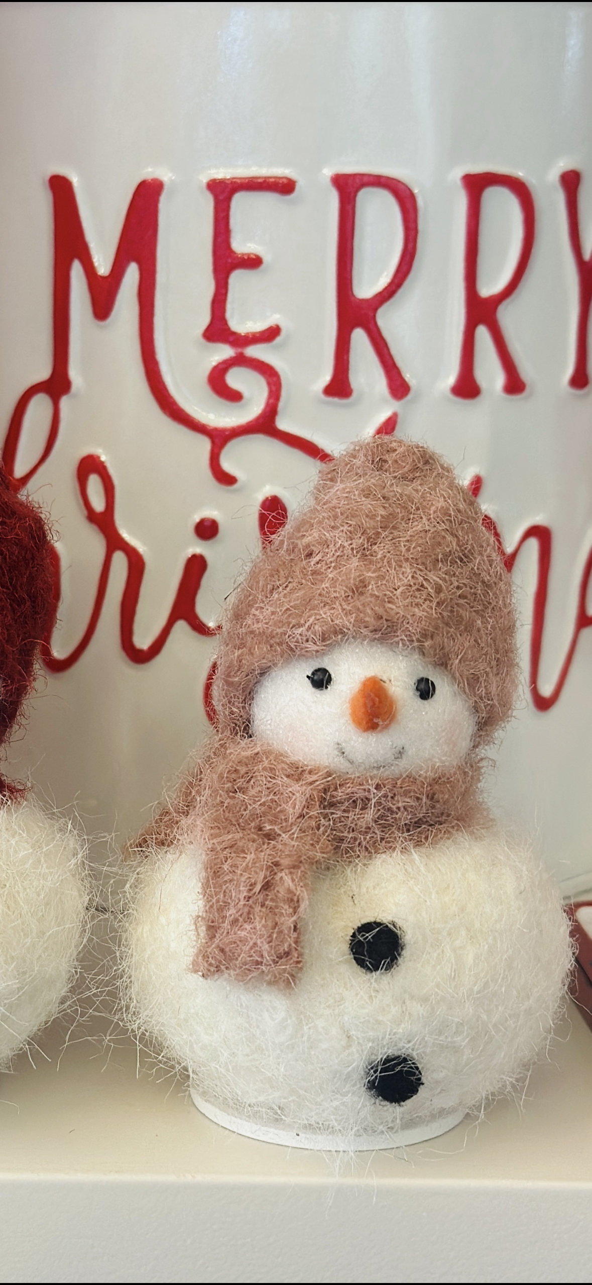 Sitting Christmas Snowman