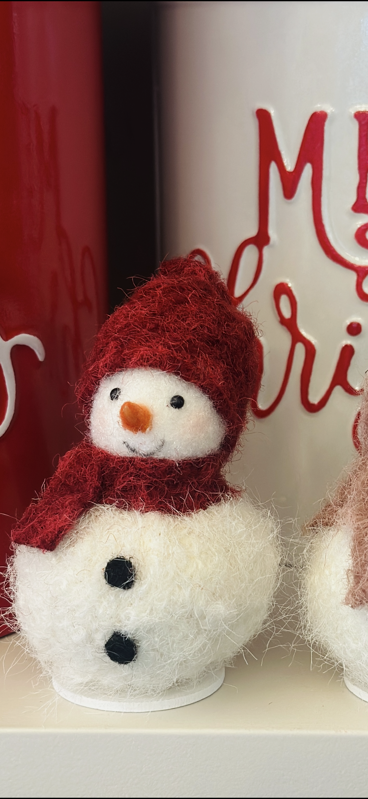 Sitting Christmas Snowman