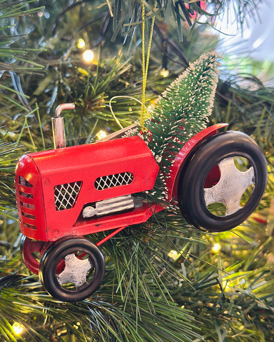 Metal Tractor Tree Decoration christmas