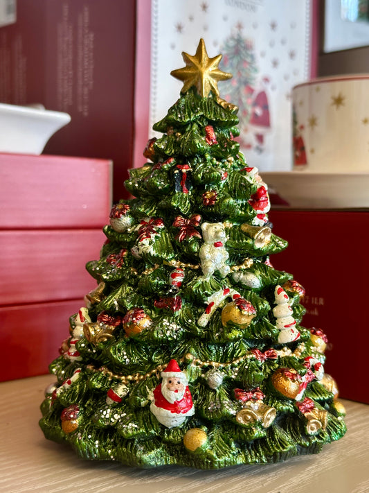 Revolving Resin Christmas Tree Music Box christmas