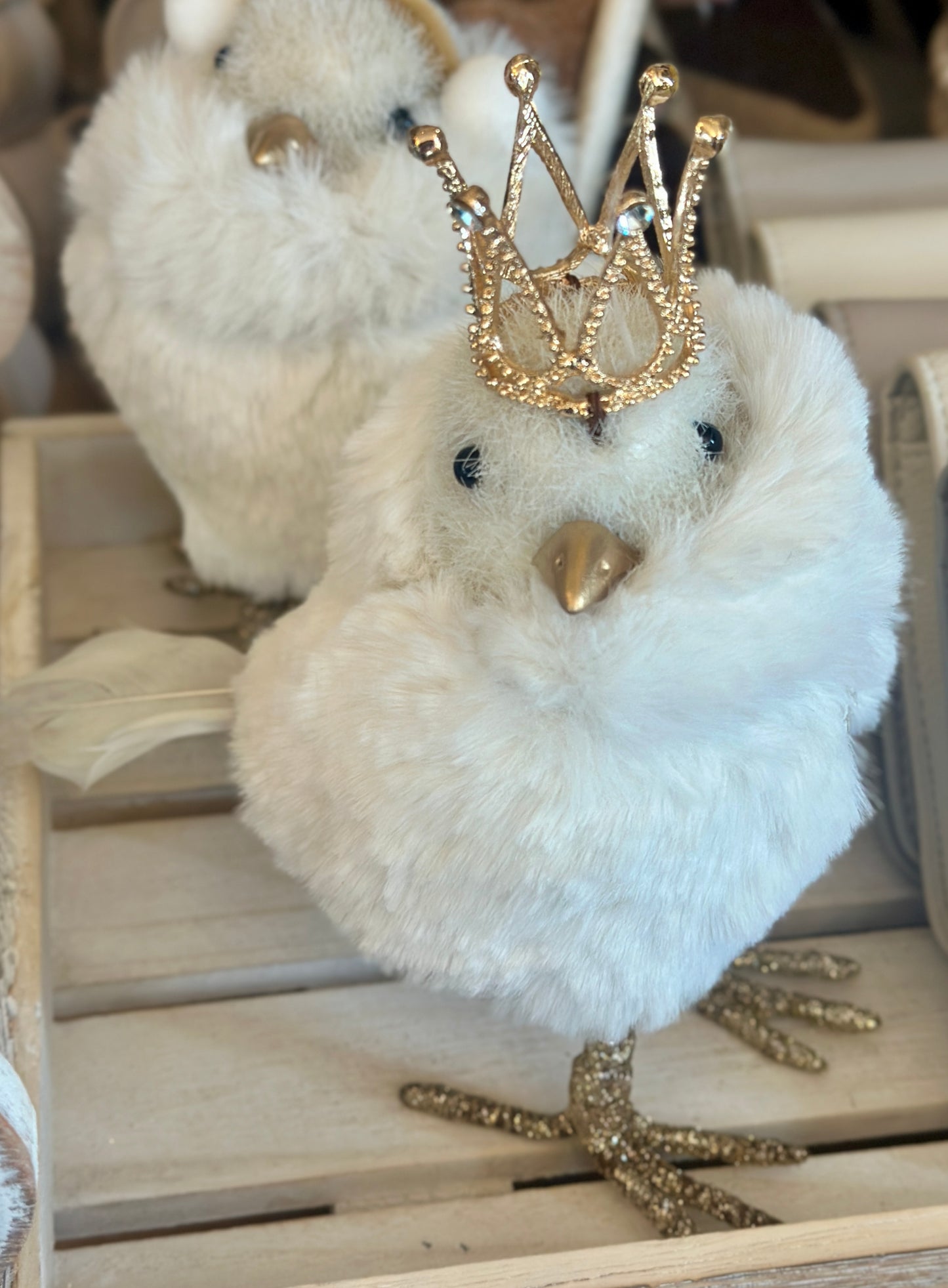 Standing Birds in Fur Coats mix christmas