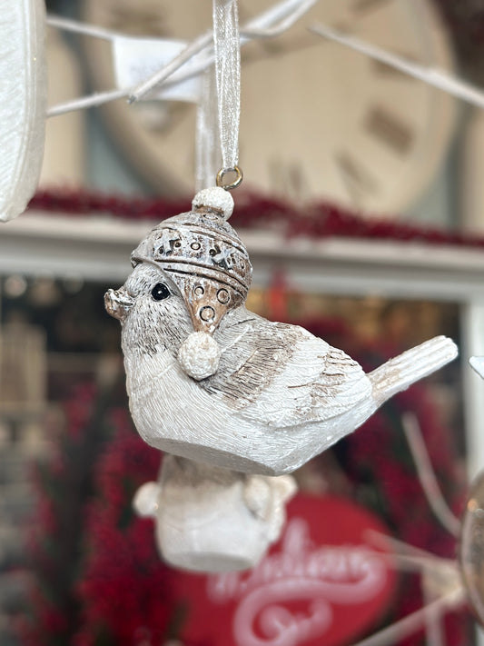 Birds in Hats Hanging Dec Mix christmas